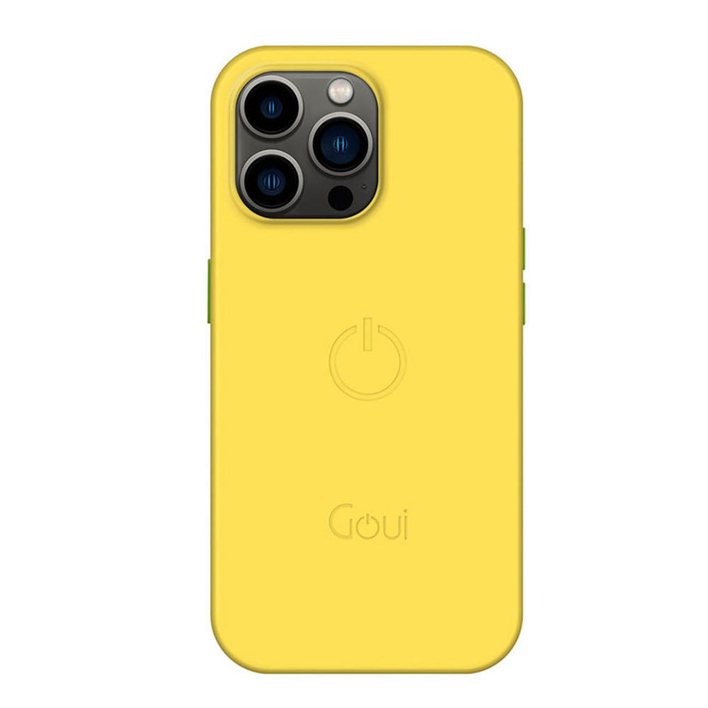 Goui Coque Magnetique iPhone 14 Pro Max couleur Jaune soleil