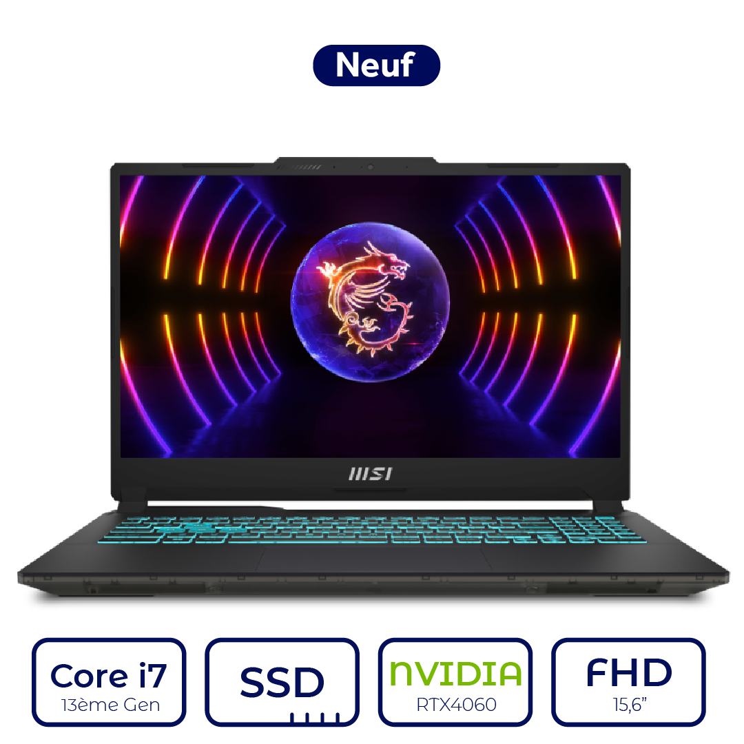 MSI CYBORG 15 A13VF 1474MA Core i7 13ème Gen  RTX4060 8GB