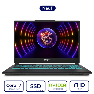 MSI CYBORG 15 A13VF 1474MA Core i7 13ème Gen  RTX4060 8GB