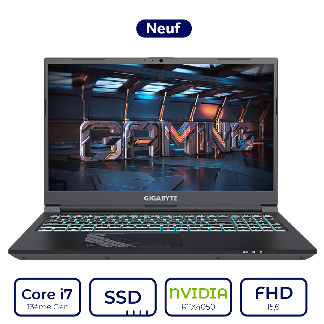 Gigabyte G5 MF5-H2ES354KD - Core i7 13ème Gen - RTX4050 6GB