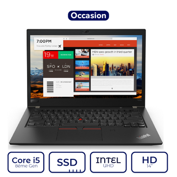 Lenovo ThinkPad T480s - Core i5 8ème Gen