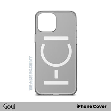 Goui Pochette Magnetique iPhone 14 Pro Transparente + Barres magnétiques